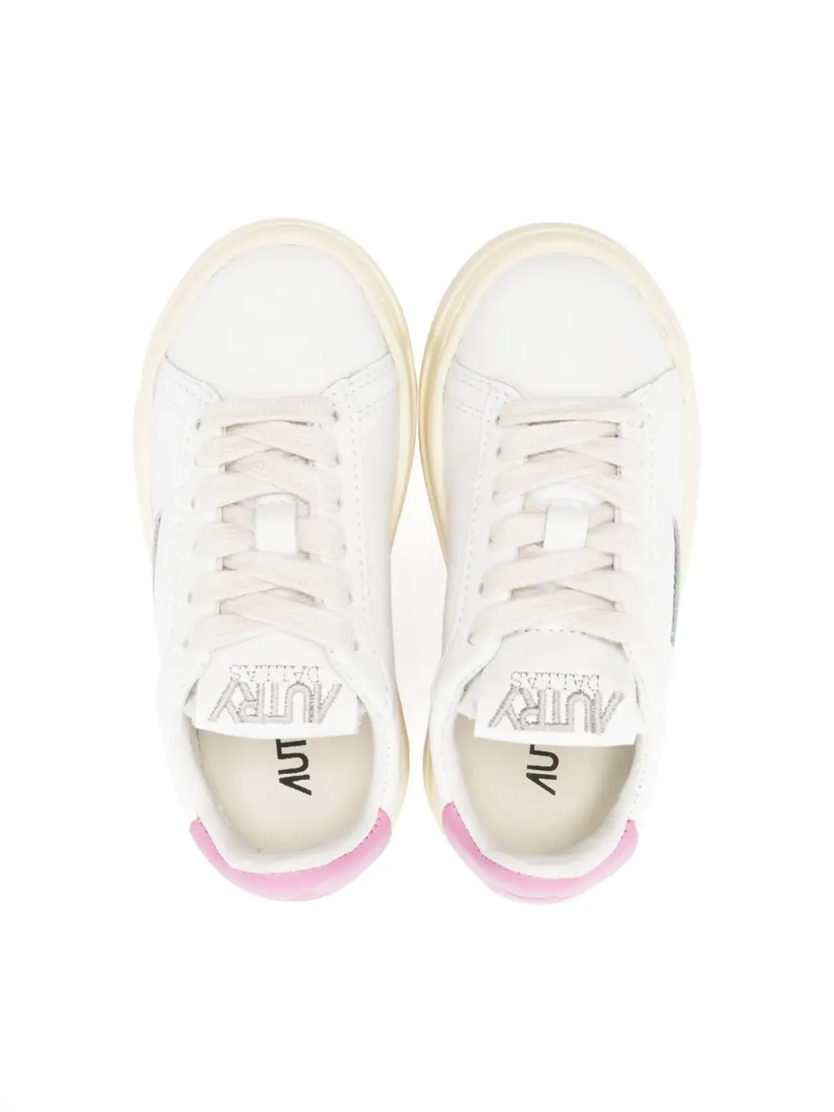 Autry Kids パネルド レースアップスニーカー - White - 画像3