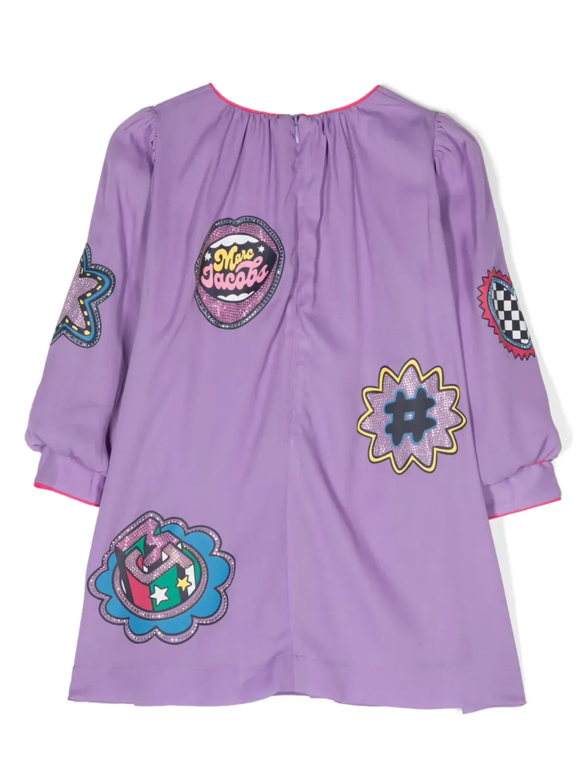 Marc Jacobs Kids プリントバッジ付きミニドレス - 画像2