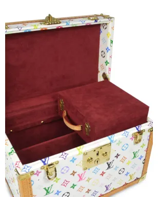 Louis Vuitton Pre-Owned x Takashi Murakami 1990s Boite Pharmacie trunk bag - White - サムネイル3