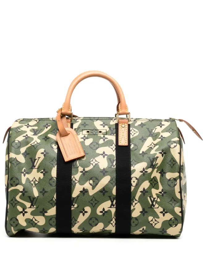 Louis Vuitton Pre-Owned Louis Vuitton Vintage Monogramouflage Speedy 35 トートバッグ - グリーンの商品画像