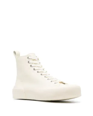 Jil Sander モノクローム ハイトップスニーカー - サムネイル2
