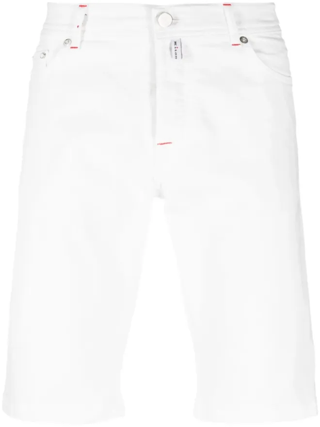 Kiton Kiton ロゴパッチ デニムショーツの商品画像
