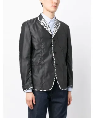 Junya Watanabe MAN コントラストトリム ボタン留めブレザー - サムネイル3