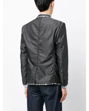 Junya Watanabe MAN コントラストトリム ボタン留めブレザー - サムネイル4