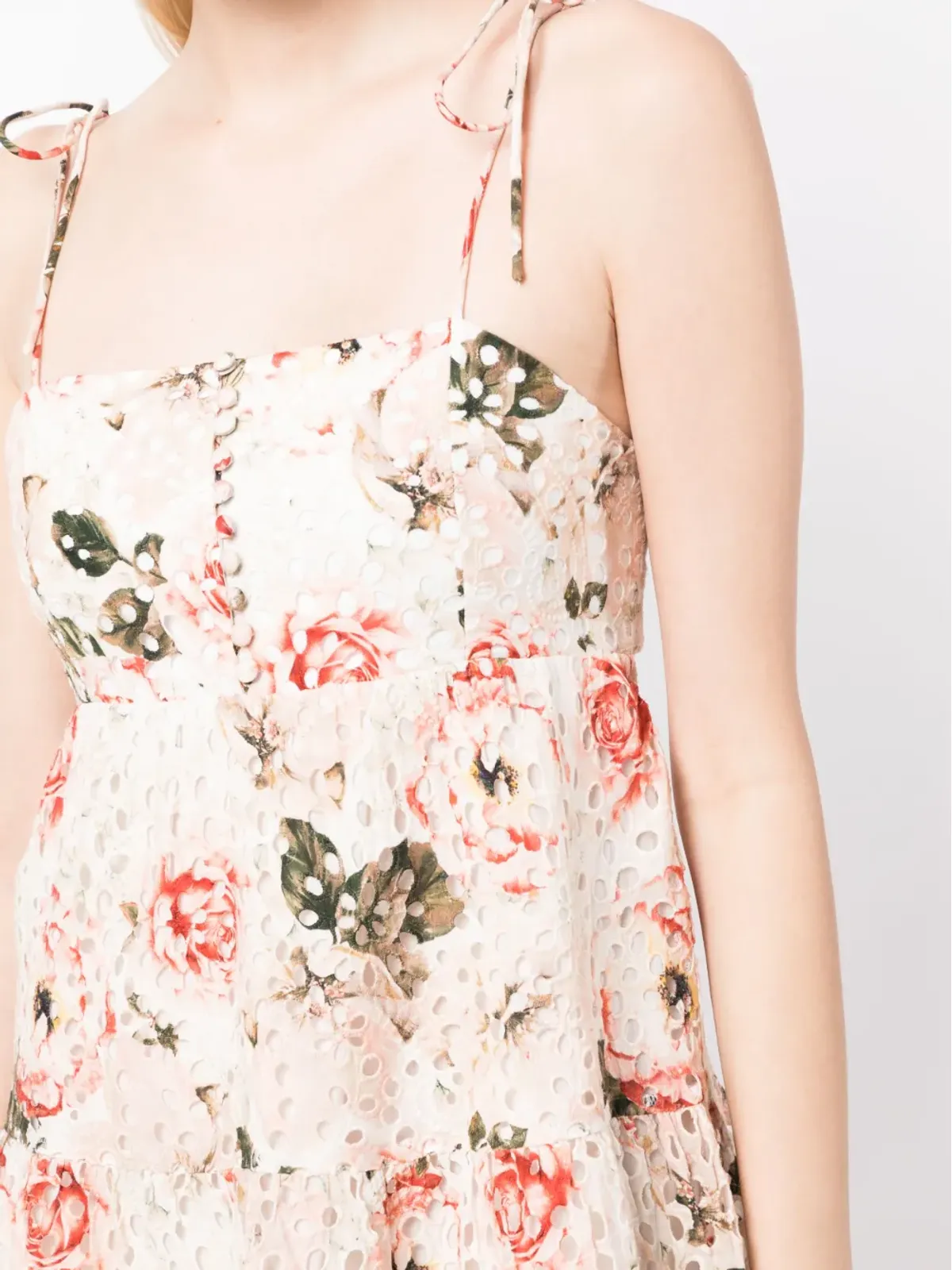 alice + olivia Lorelle ベビードール花柄プリント ミニドレス - 画像5