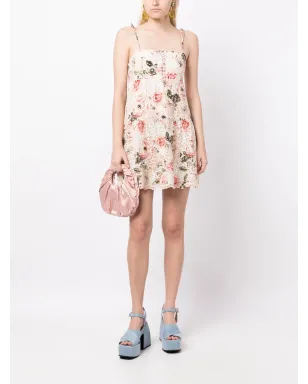 alice + olivia Lorelle ベビードール花柄プリント ミニドレス - サムネイル2