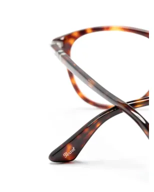 Persol べっこう風 丸型フレーム眼鏡 ブラック - サムネイル3