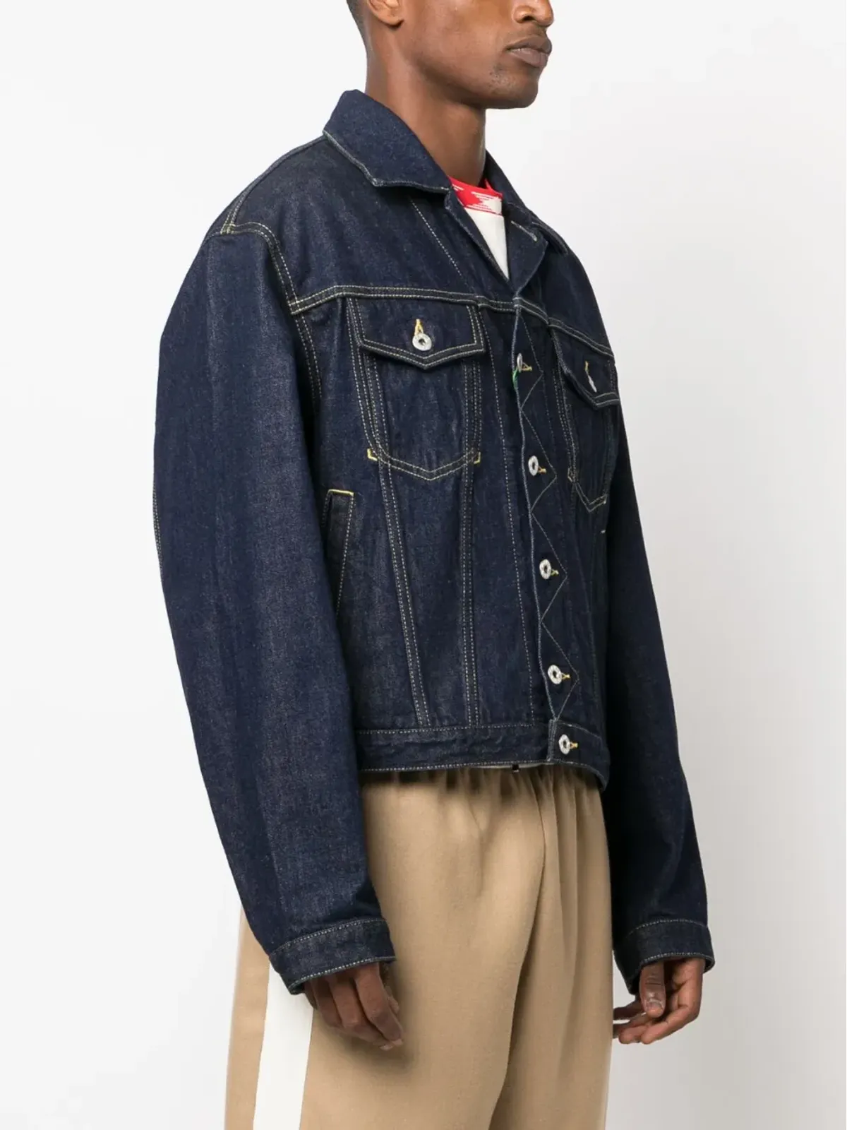 Kenzo コントラストステッチ デニムジャケット - 画像3