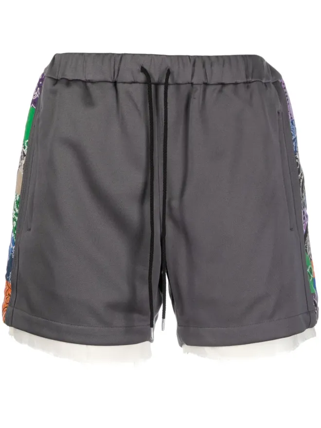 Children of the Discordance Children Of The Discordance ドローストリングウエストバンド バンダナ柄ショーツの商品画像
