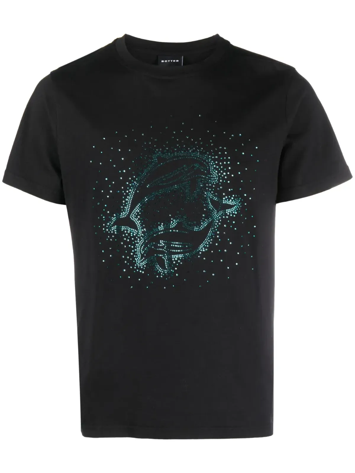 Botter ラインストーン装飾ドルフィンTシャツ - 画像1