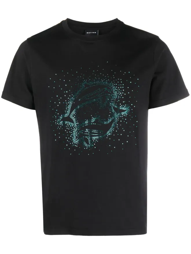 Botter Botter ラインストーン装飾ドルフィンTシャツの商品画像