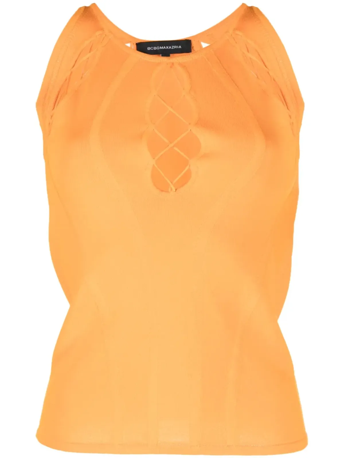 BCBG Max Azria レースアップ ノースリーブトップ - 画像1