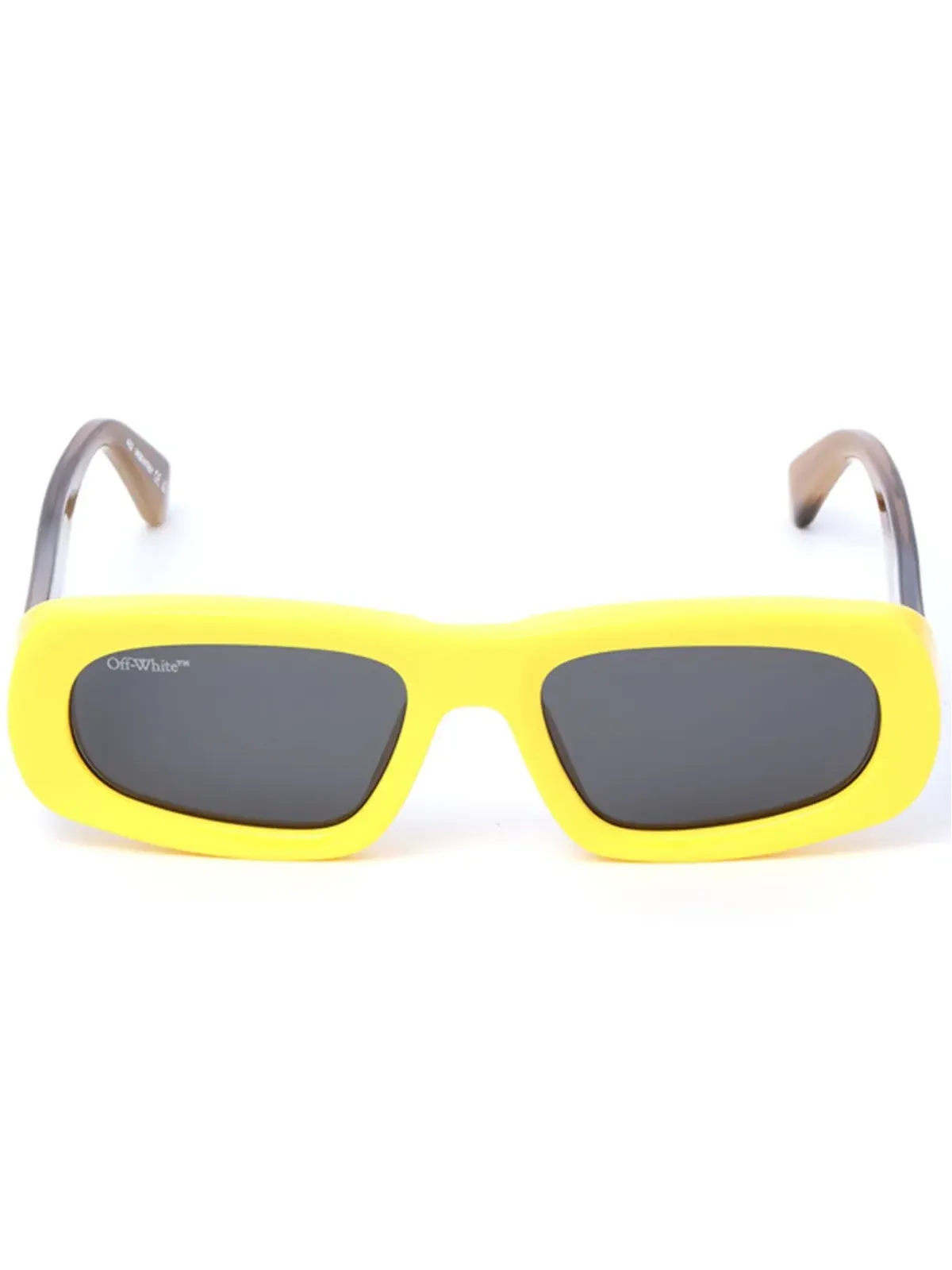 Off-White Eyewear オースティン オーバルフレーム サングラス - イエロー - 画像1