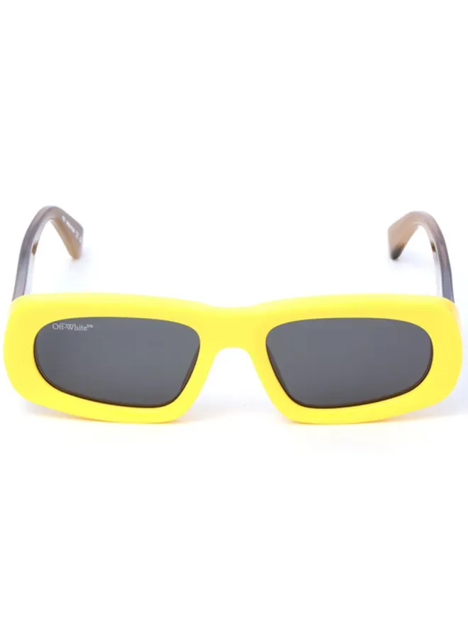 Off-White Eyewear Off-White Eyewear オースティン オーバルフレーム サングラス - イエローの商品画像