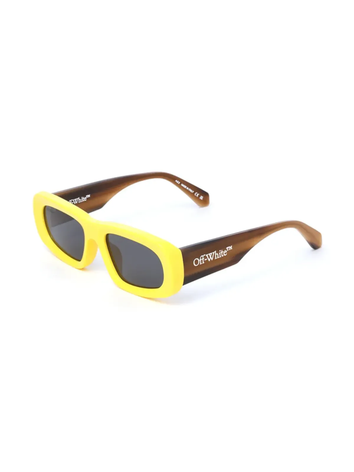 Off-White Eyewear オースティン オーバルフレーム サングラス - イエロー - 画像2