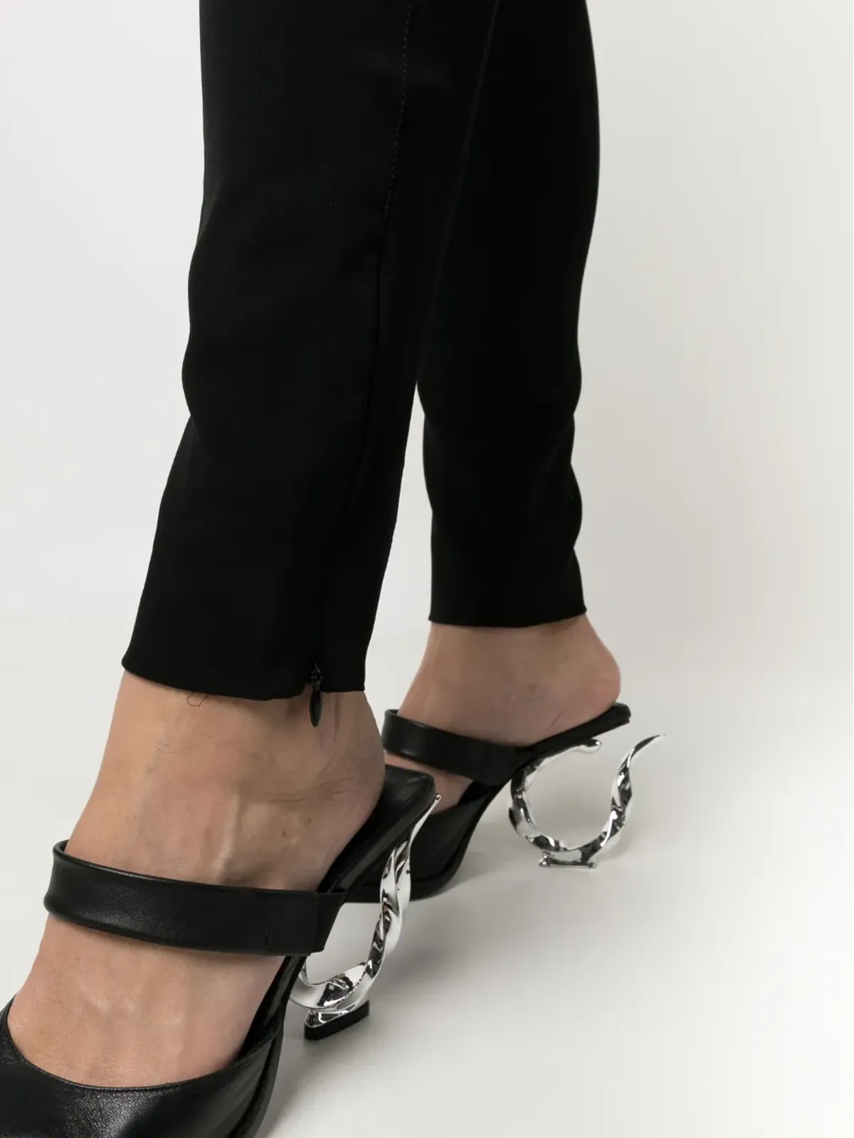 Balenciaga Pre-Owned 2000s ローライズレギンス（ブラック） - 画像5