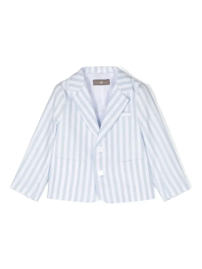 Little Bear Little Bear ストライプ柄のシングルブレストブレザーの商品画像