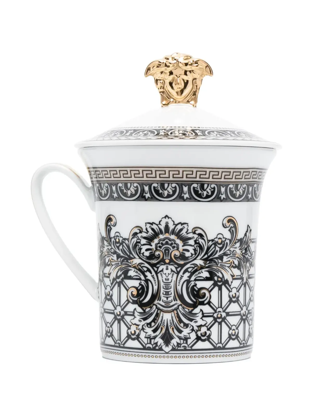 Versace x Rosenthal Marqueterie porcelain mug - White - 画像2