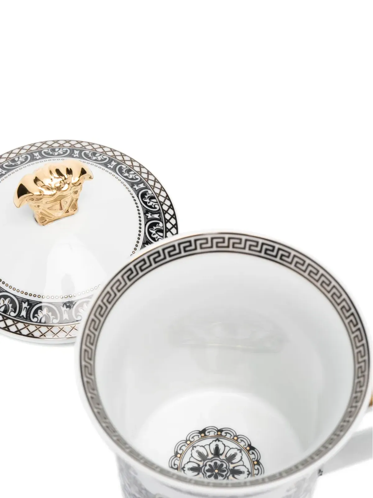 Versace x Rosenthal Marqueterie porcelain mug - White - 画像4