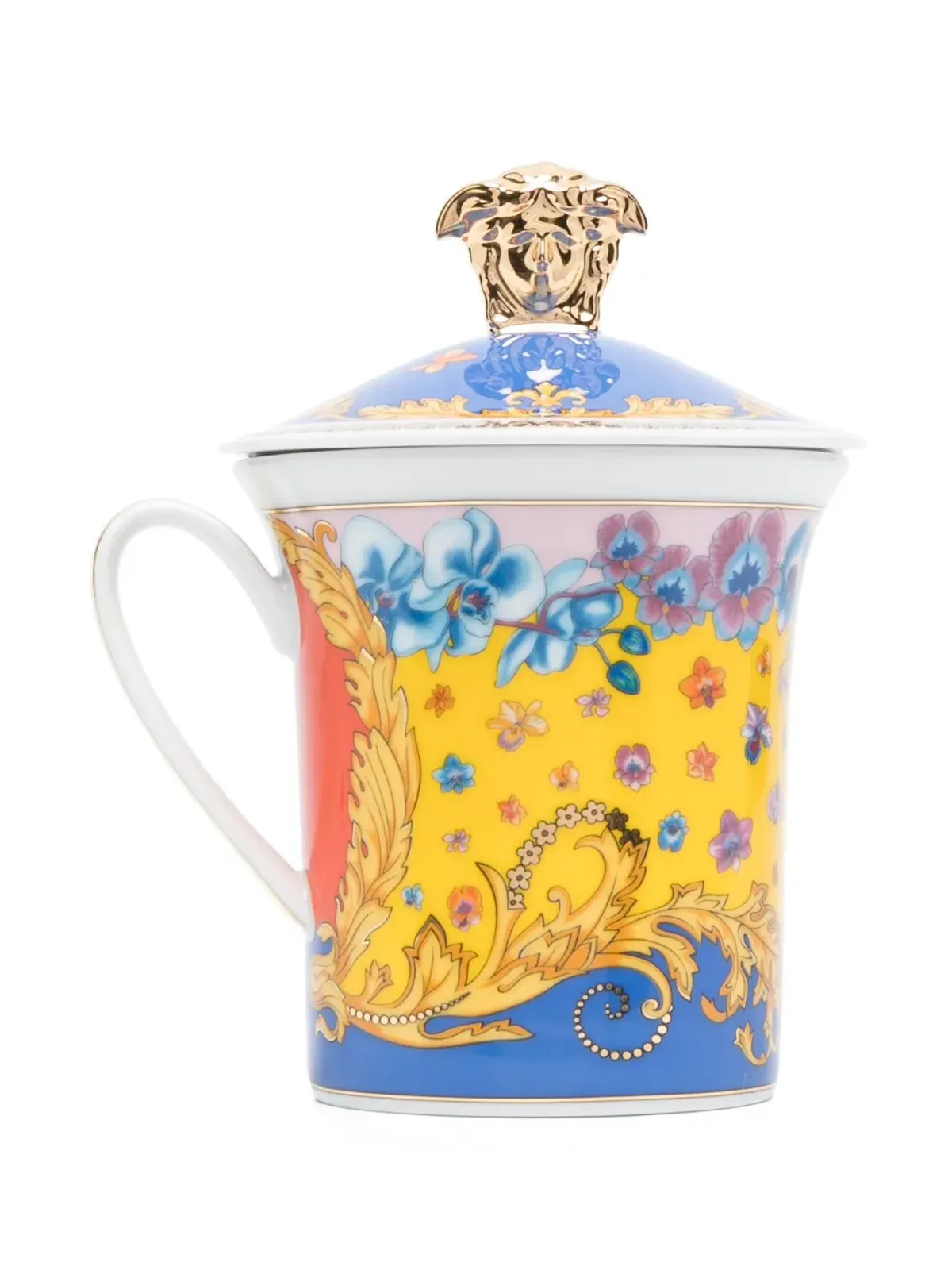 Versace x Rosenthal プリマヴェラ ポーセリン マグ ブルー - 画像2
