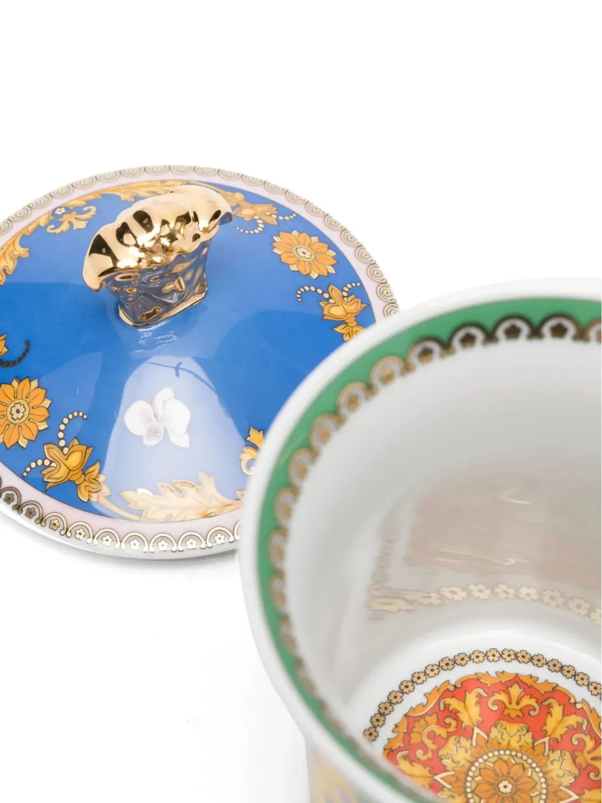 Versace x Rosenthal プリマヴェラ ポーセリン マグ ブルー - 画像4