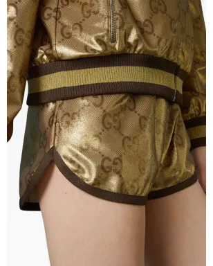 Gucci メタリックモノグラム ドローストリングショートパンツ - サムネイル5