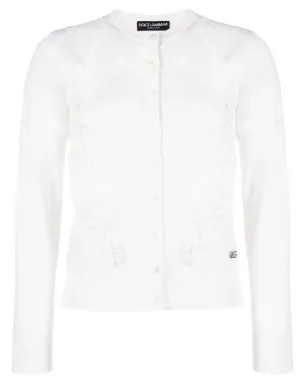 Dolce & Gabbana レースインサート付きボタン留めカーディガン - サムネイル1
