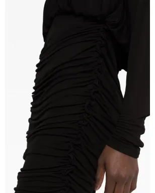 Saint Laurent ドレープVネック ミニドレス - サムネイル3