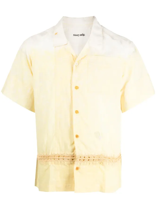 STORY mfg. STORY mfg. クロシェニット半袖シャツ - イエローの商品画像