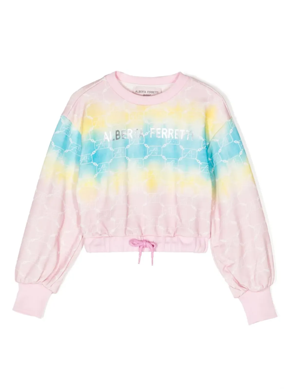 Alberta Ferretti Kids タイダイ ラウンドネック スウェットシャツ - ピンク - 画像1
