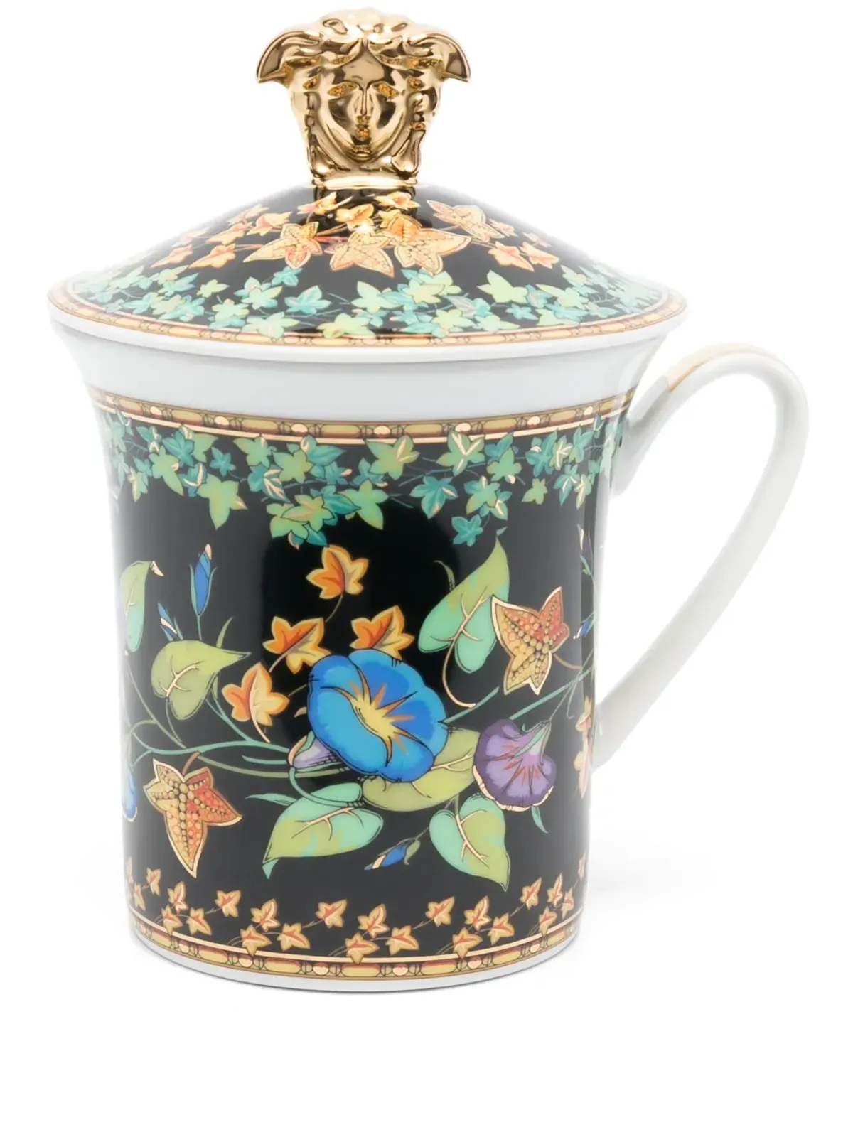 Versace x Rosenthal ゴールド アイビー ポーセリン マグ - 画像1
