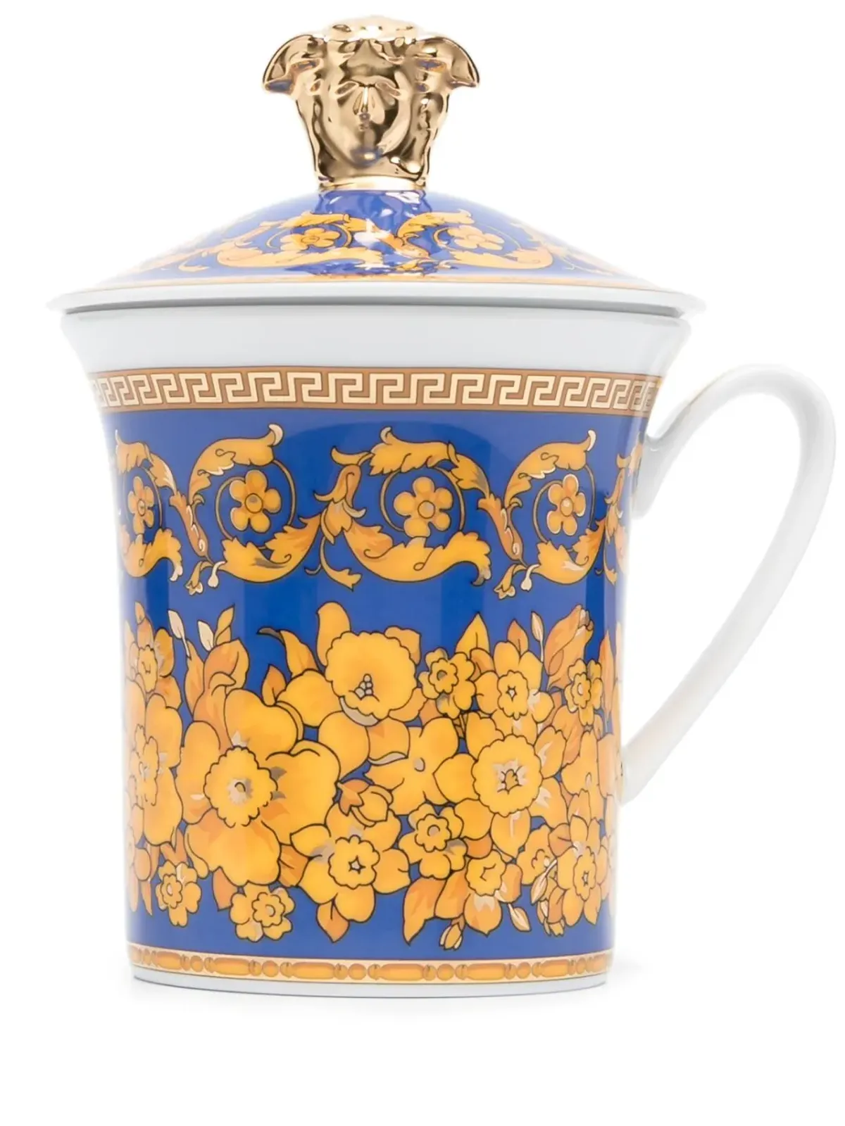 Versace x Rosenthal Floralia ポーセリン マグ - ブルー - 画像1