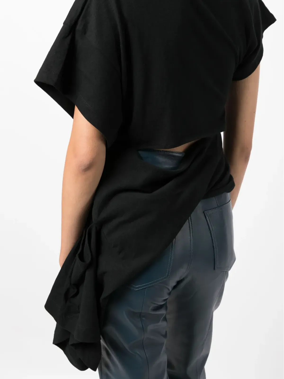 Undercover アシンメトリックデザイン コットンTシャツ - 画像5
