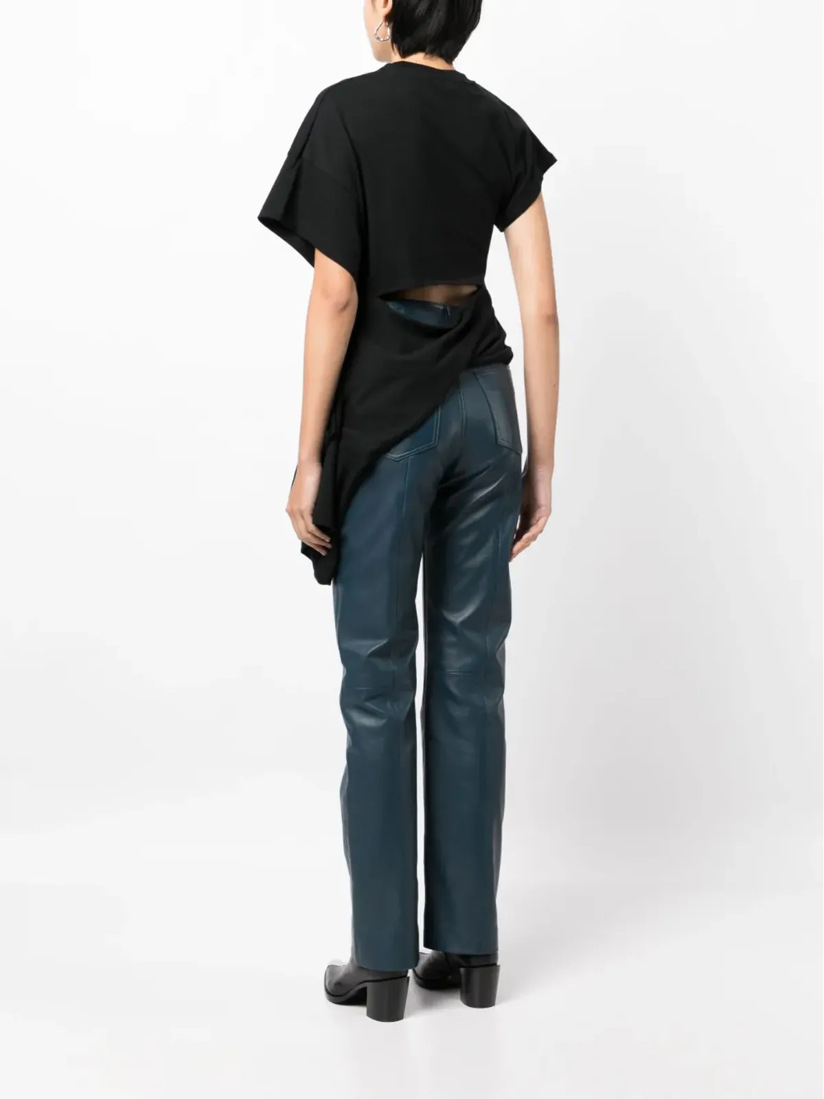 Undercover アシンメトリックデザイン コットンTシャツ - 画像4