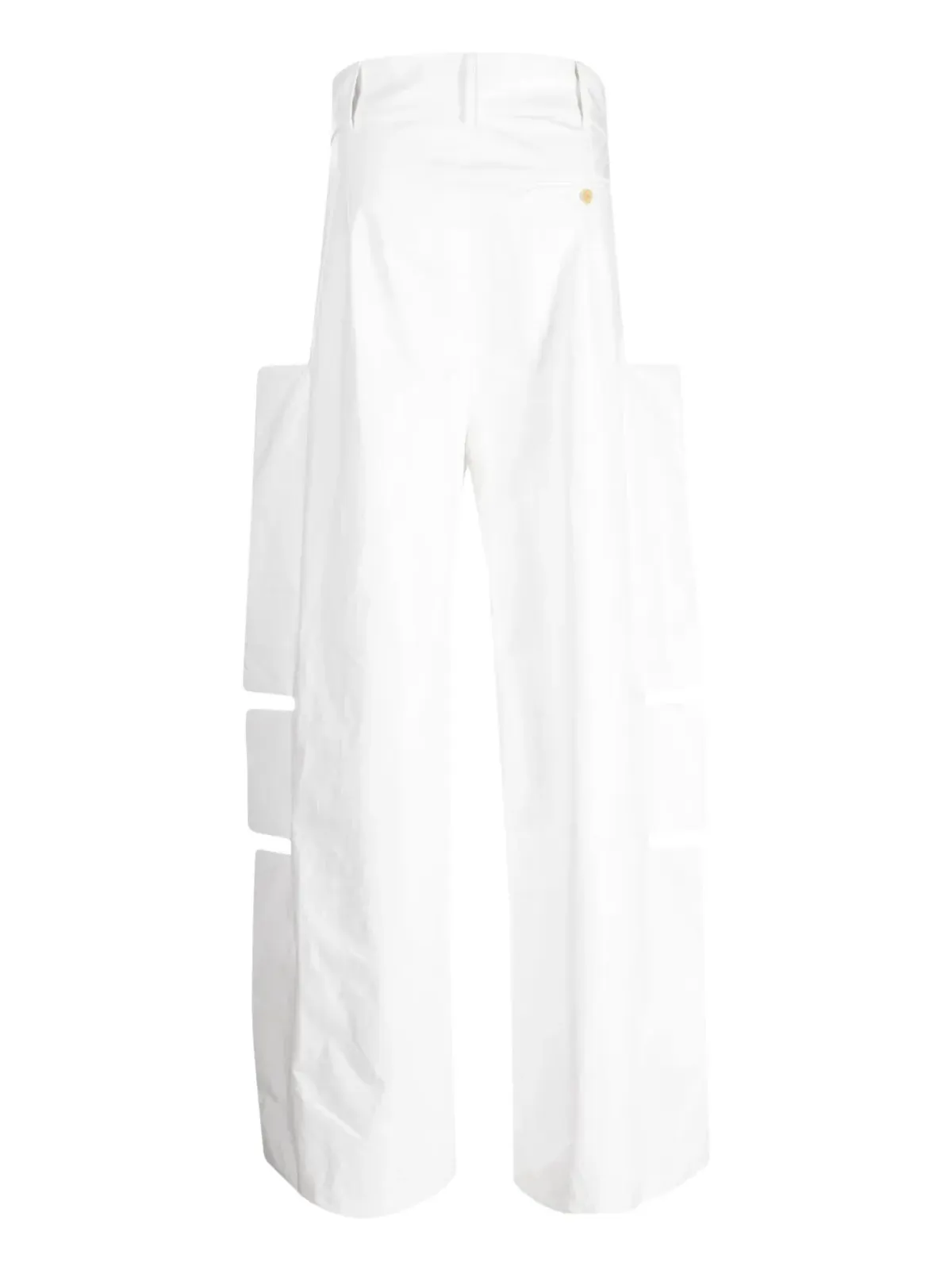 Walter Van Beirendonck Wings Wrestle ホワイトのワイドレッグパンツ - 画像2