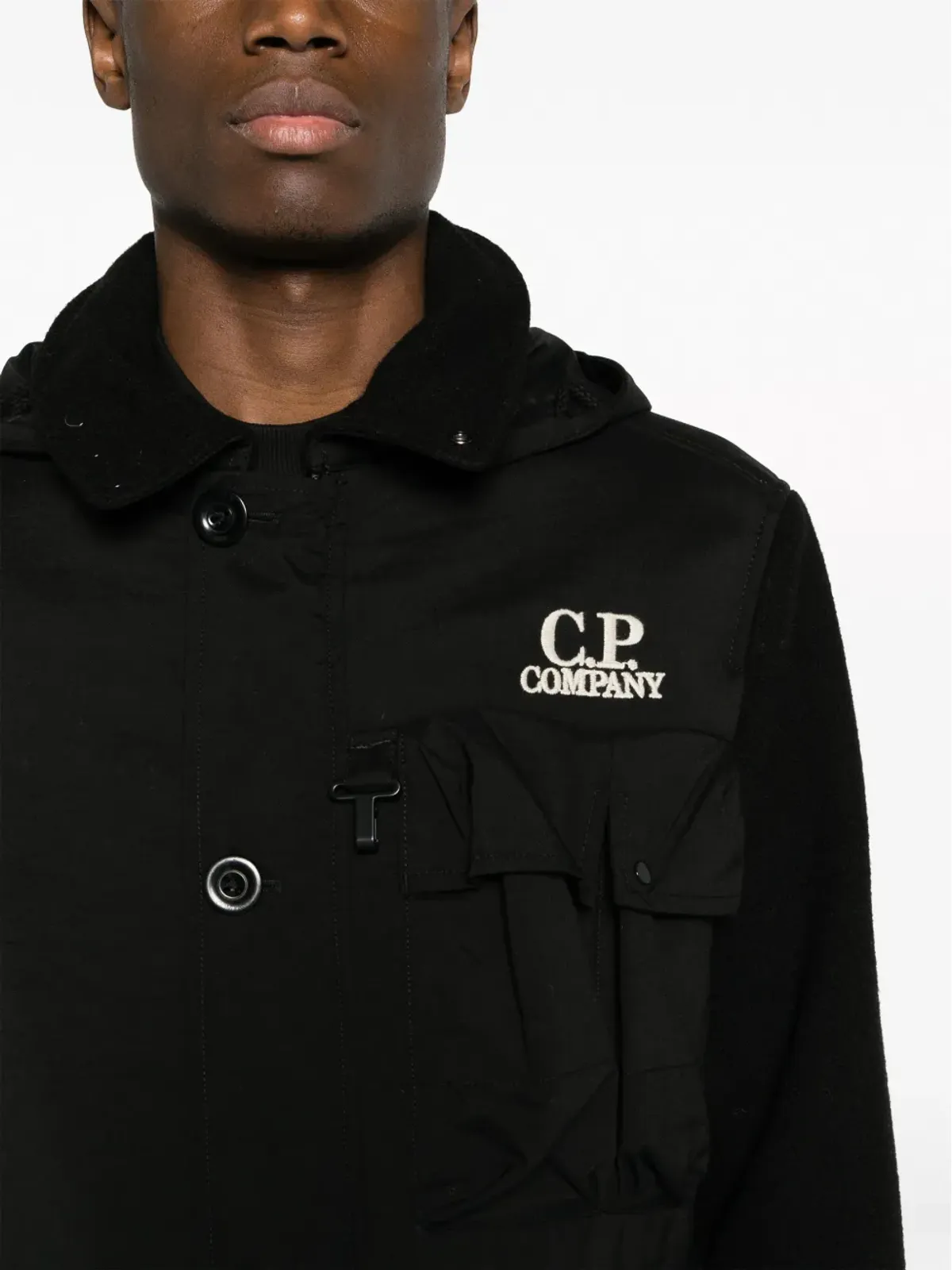 C.P. Company ダッフル ミックス ゴーグル フード付きジャケット - 画像5