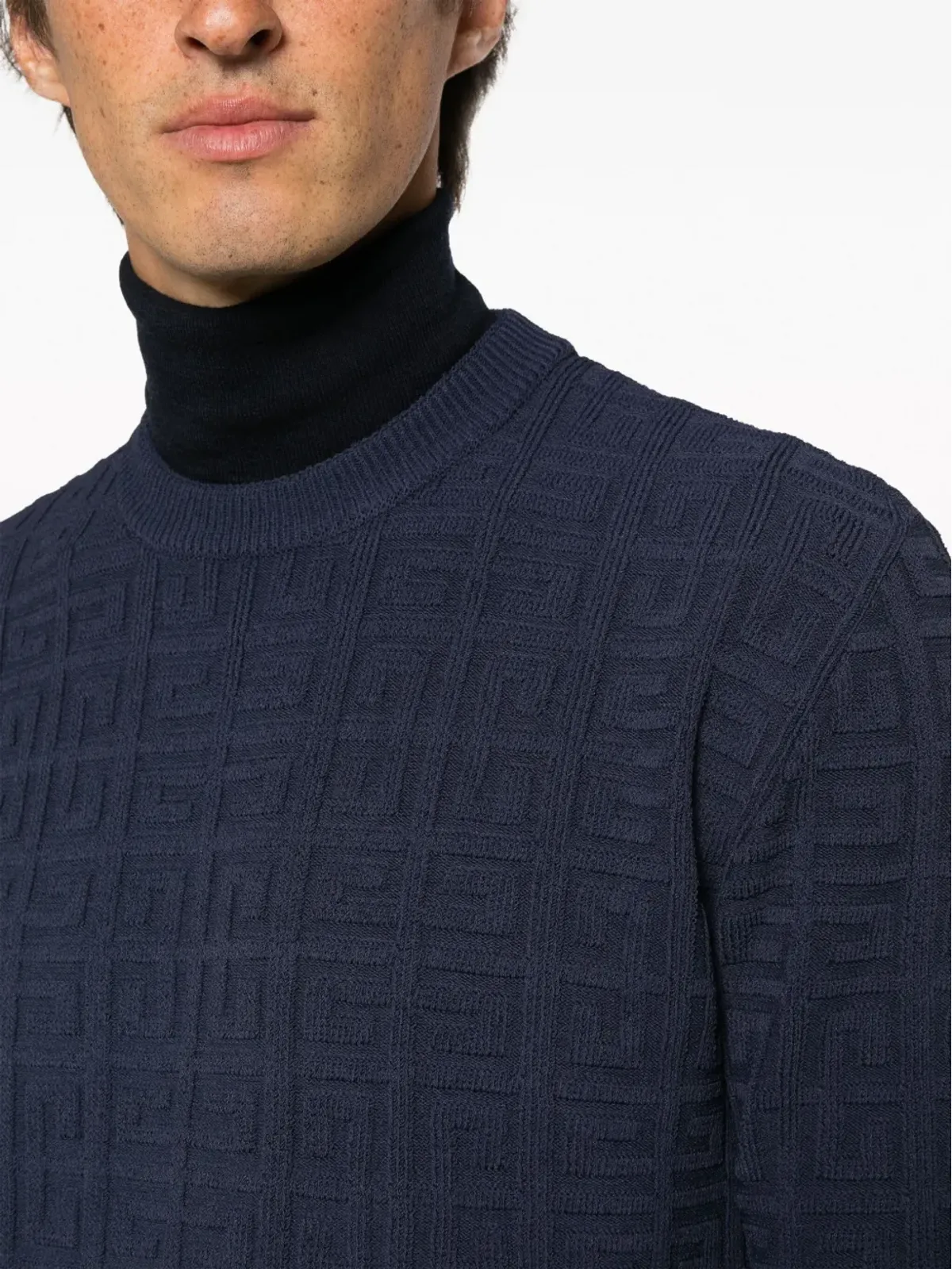 Givenchy 4Gパターンニットジャンパー ブルー - 画像5