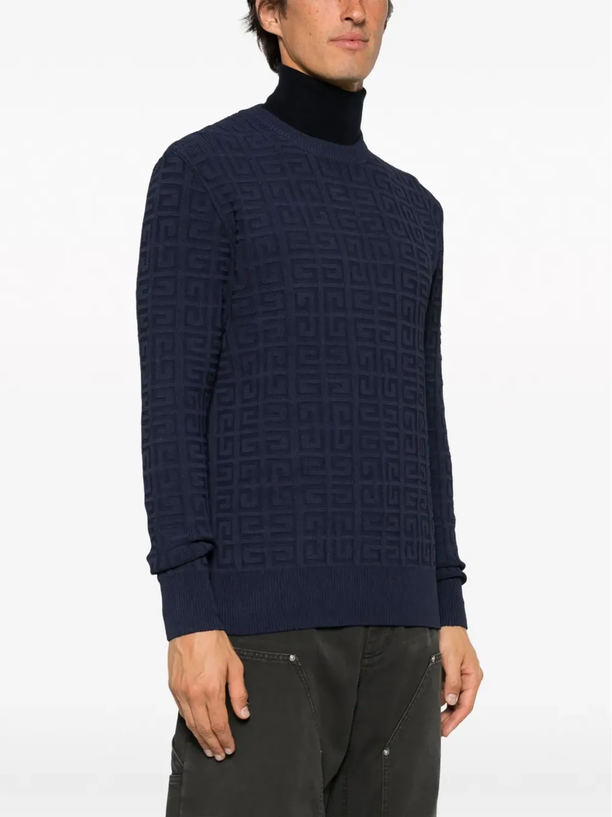 Givenchy 4Gパターンニットジャンパー ブルー - 画像3