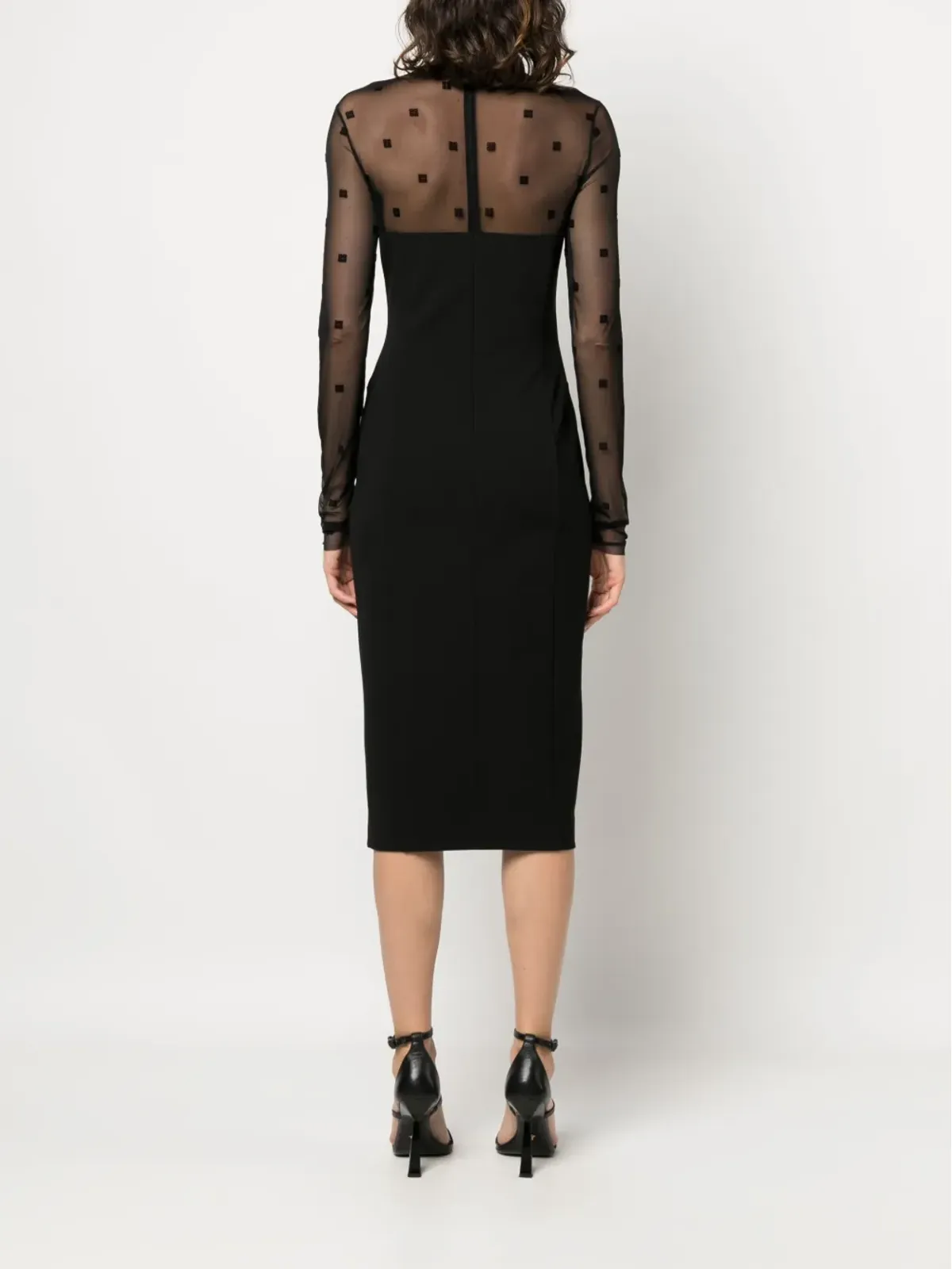 Givenchy ロゴジャカード ミディドレス - 画像4