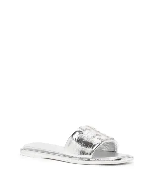 Tory Burch Double T レザーサンダル - シルバー - サムネイル2