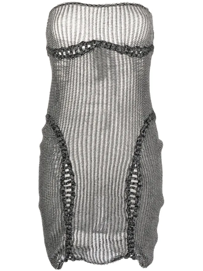 ISA BOULDER Isa Boulder クロシェ編みニットドレスの商品画像