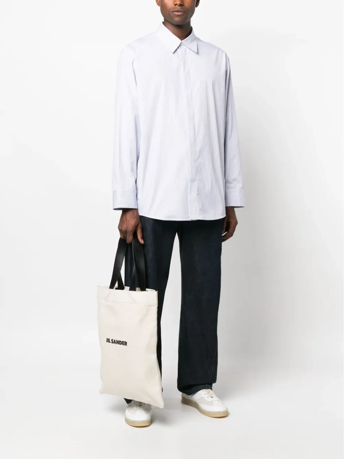 Jil Sander 大ロゴプリント トートバッグ - 画像2