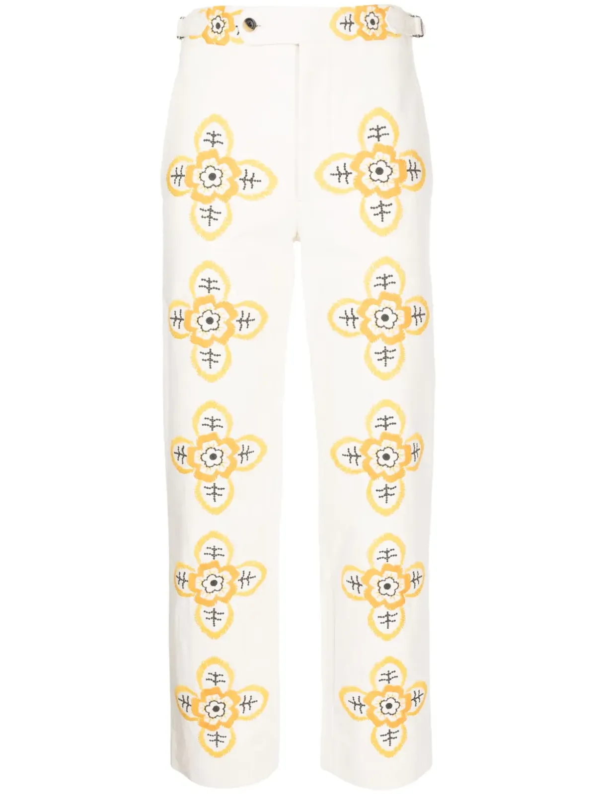 BODE Buttercup刺繍入りストレートパンツ - 画像1
