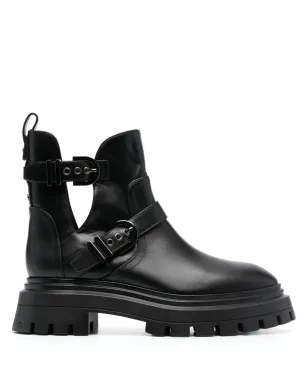 Stuart Weitzman バックル付きレザーアンクルブーツ - サムネイル1