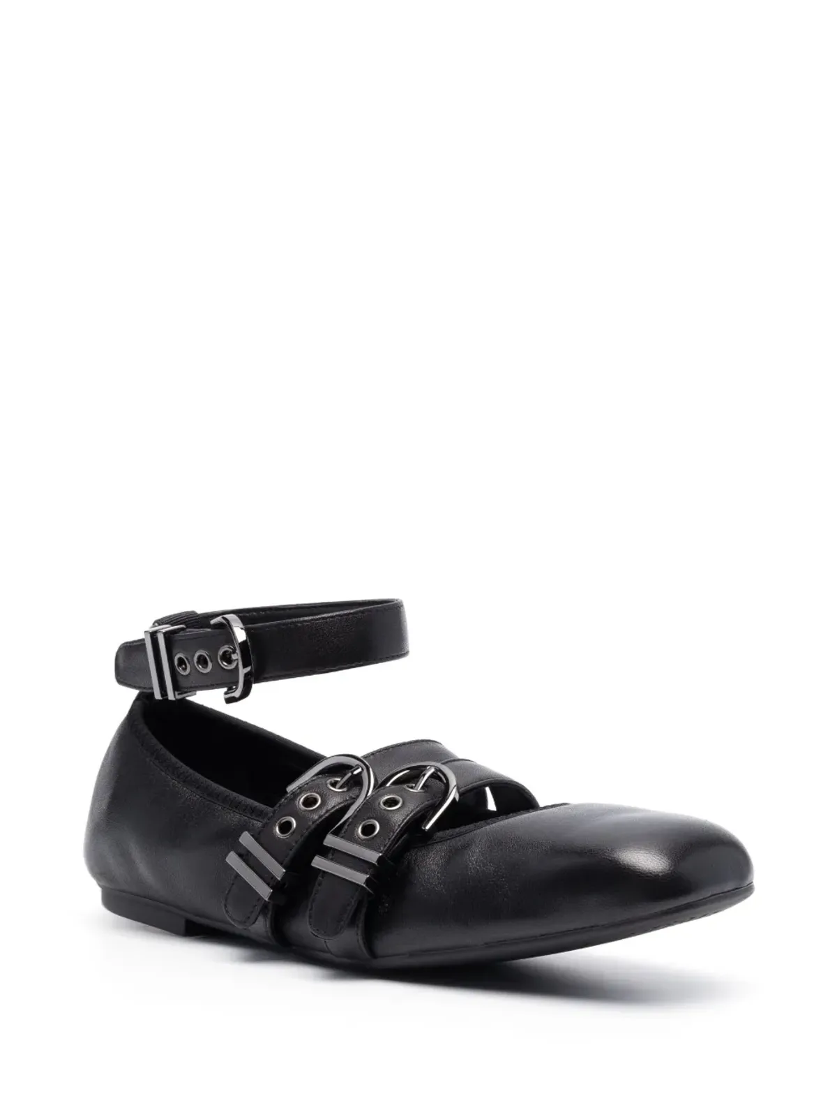 Stuart Weitzman Maverick レザー バレエシューズ - 画像2