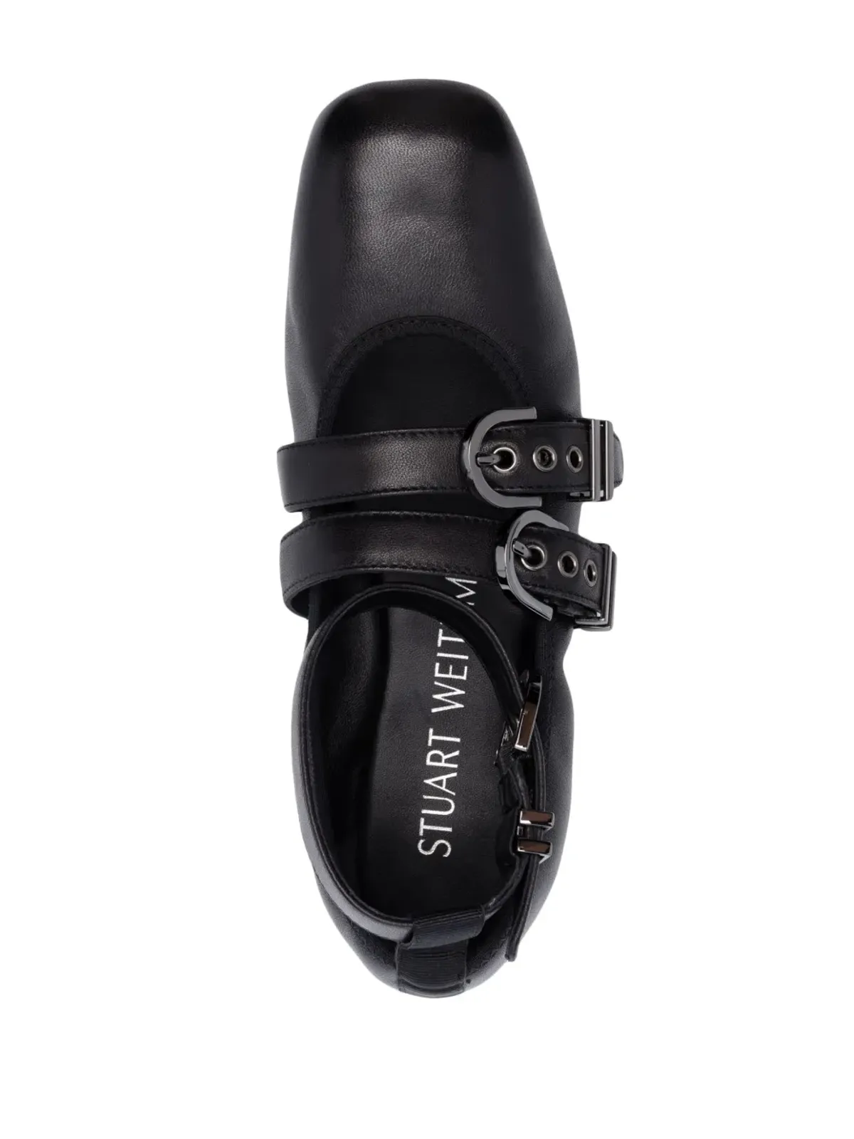 Stuart Weitzman Maverick レザー バレエシューズ - 画像4