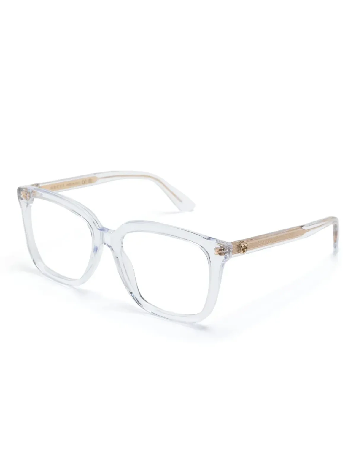 Gucci Eyewear 透明スクエアフレーム眼鏡 - 画像2
