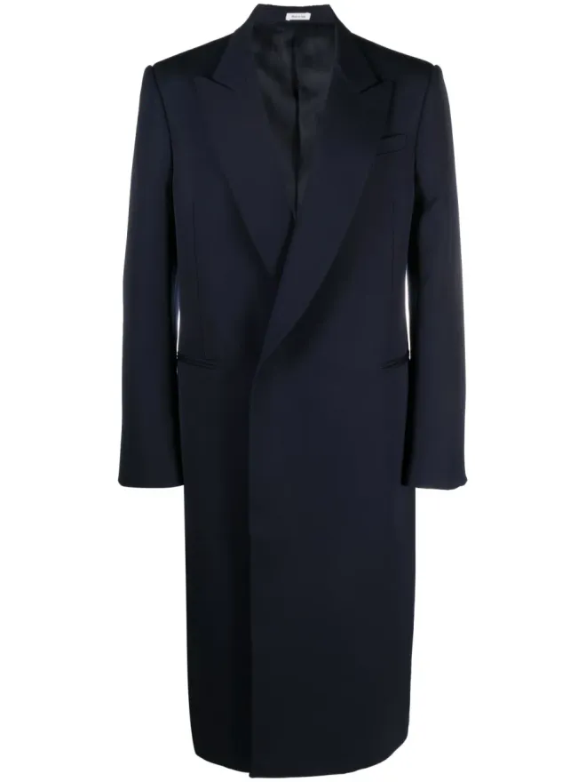 Alexander McQueen Alexander McQueen シングルブレストコート - ブルーの商品画像