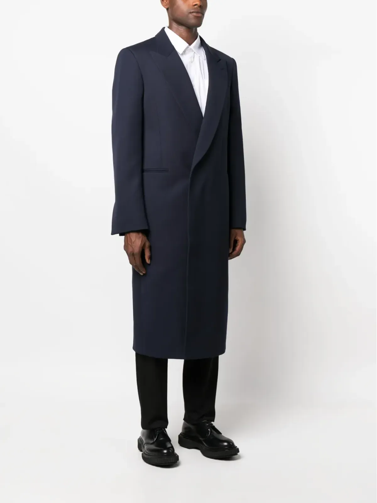 Alexander McQueen シングルブレストコート - ブルー - 画像3