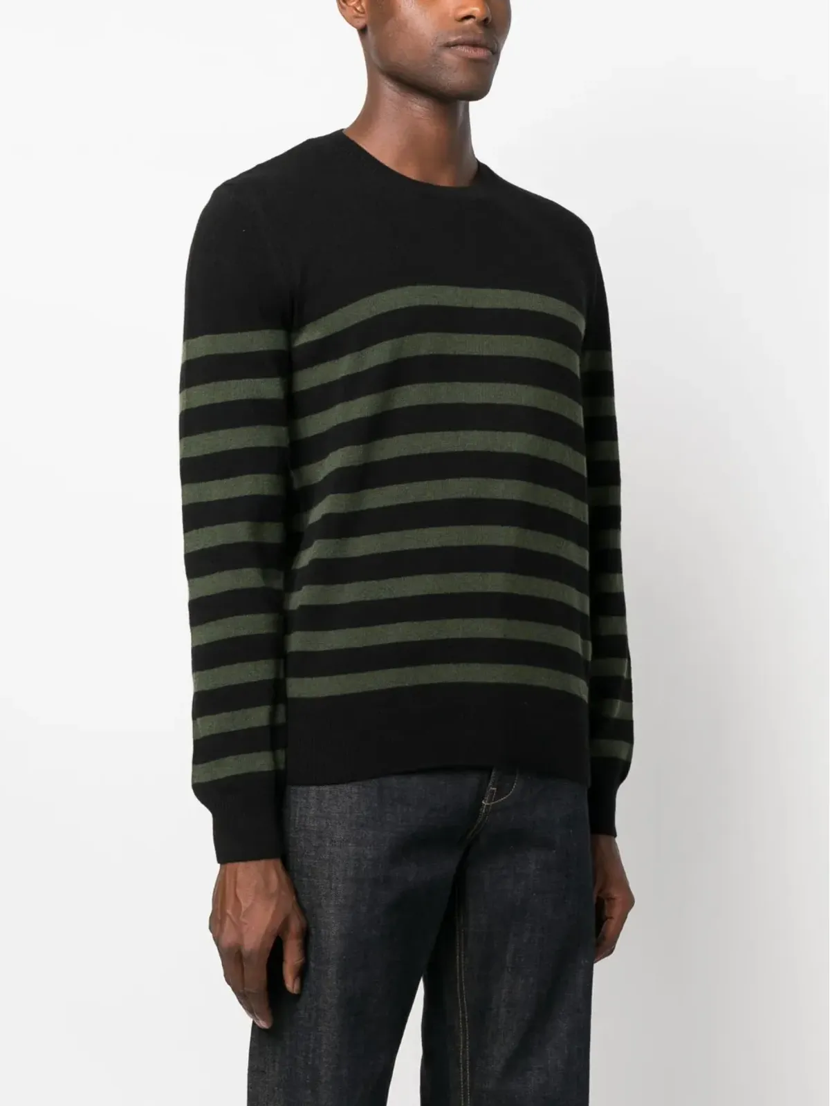A.P.C. striped wool jumper - Black - 画像3
